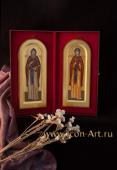 Иконы святых Петра и Февронии в шкатулке
