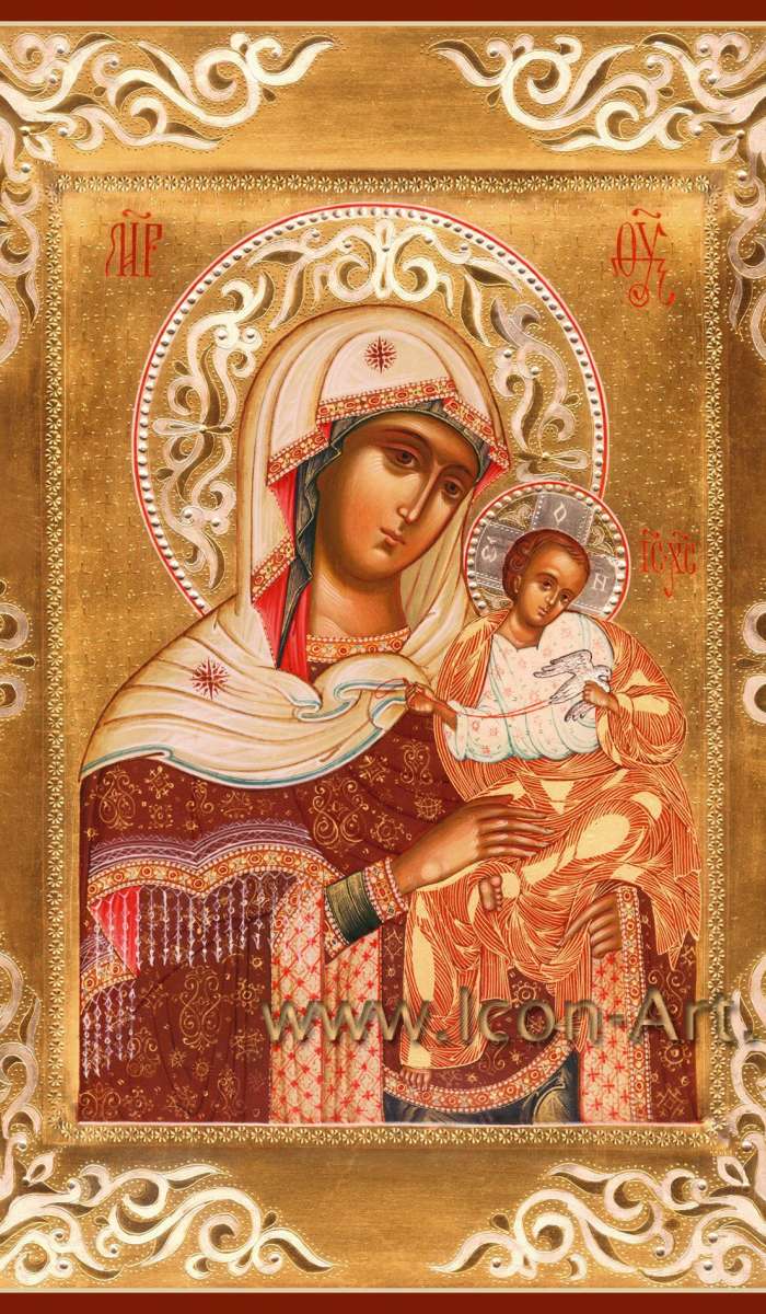 Фото: Икона Пресвятой Богородицы «Голубицкая» 