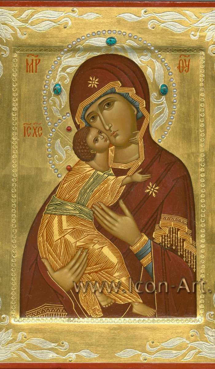 Фото: Икона Пресвятой Богородицы «Владимирская».