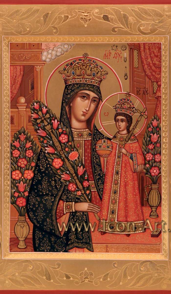 Фото: Икона Пресвятой Богородицы «Неувядаемый цвет» 