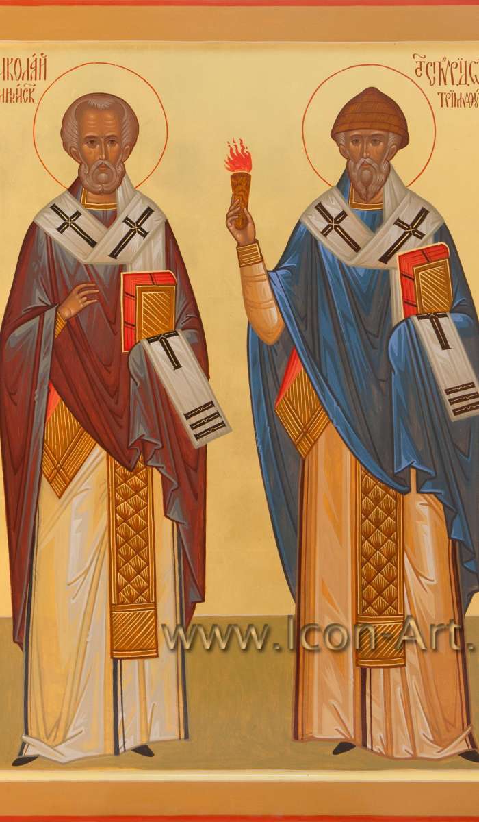 Фото: Святители николай Чудотворец и Спиридон Тримифунтский