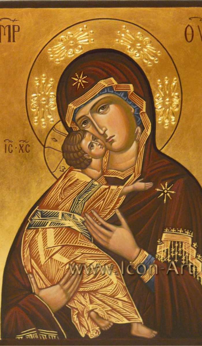 Фото: Икона Пресвятой Богородицы «Владимирская».