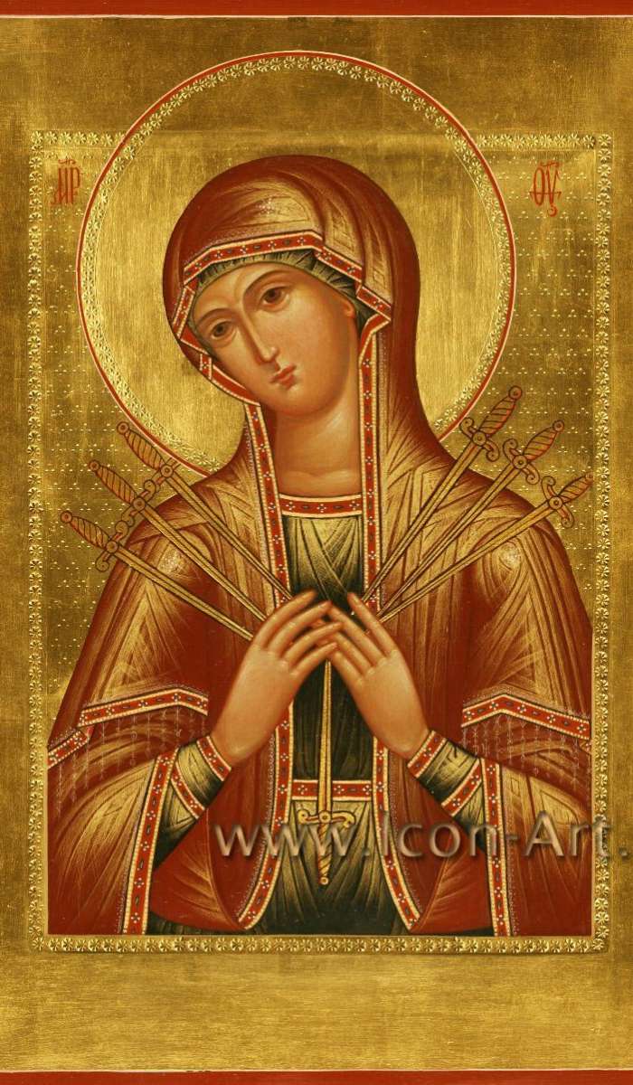Фото: Икона Пресвятой Богородицы «Семистрельная».