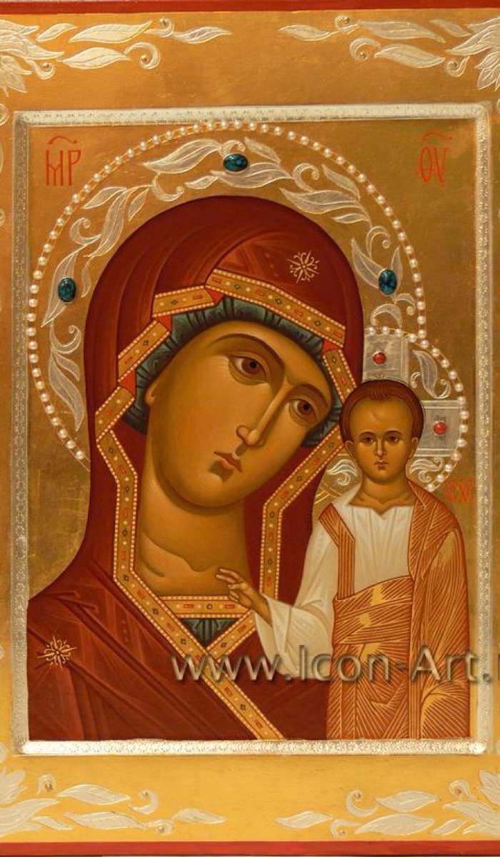 Фото: Венчальная икона. Казанская икона Пресвятой Богородицы