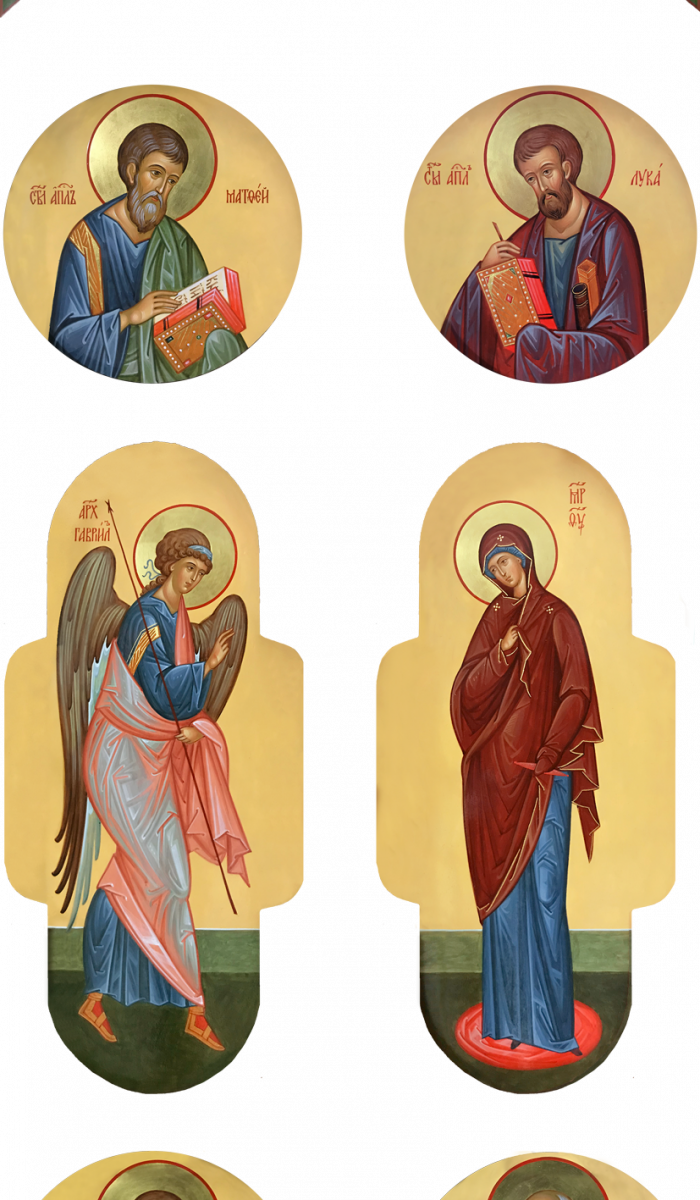Фото: Царские врата. Благовещение и евангелисты