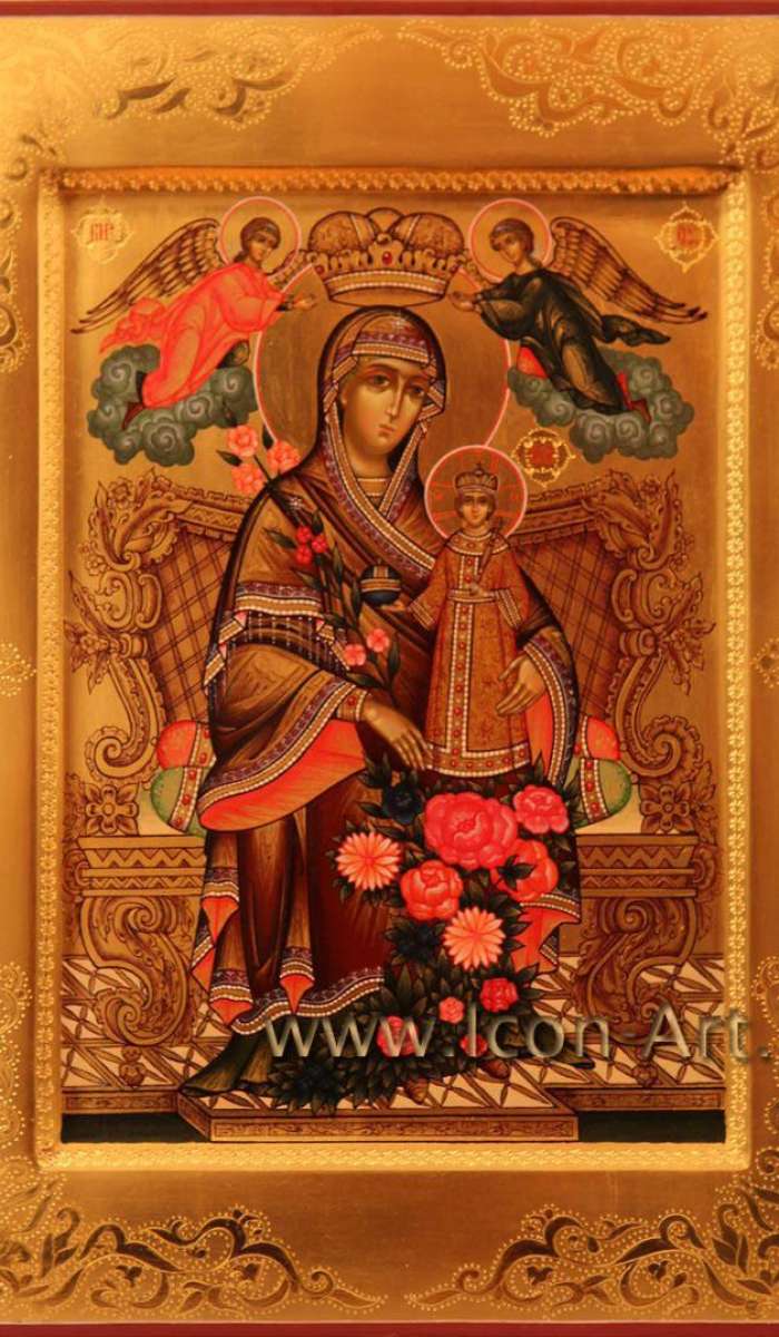 Фото: Икона Пресвятой Богородицы «Неувядаемый Цвет»
