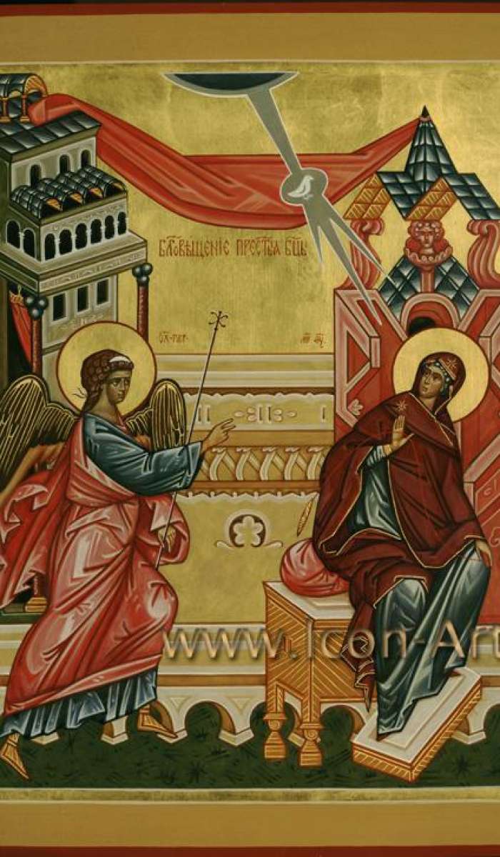 Фото: Икона Благовещение Пресвятой Богородицы. Церковь Успения Пресвятой Богородицы в селе Петрово-Дальнее (Московская обл.)