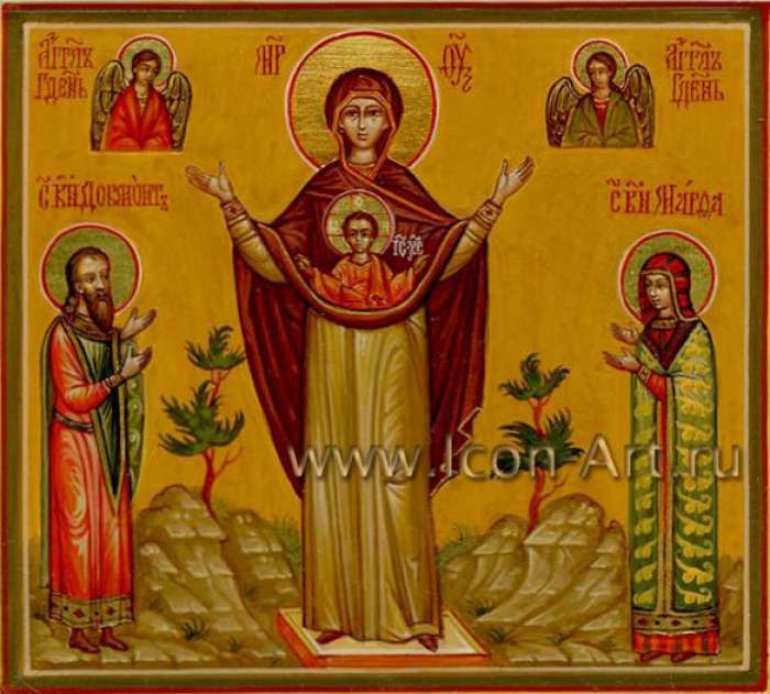 Фото: Икона Пресвятой Богородицы «Мирожская»