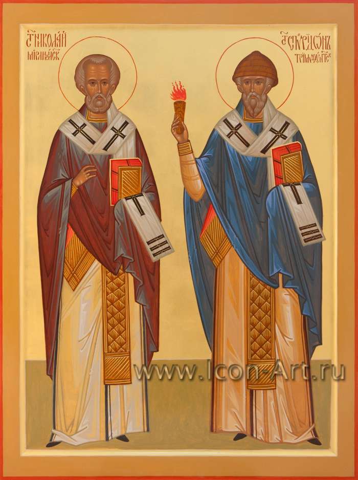 Фото: Святители николай Чудотворец и Спиридон Тримифунтский