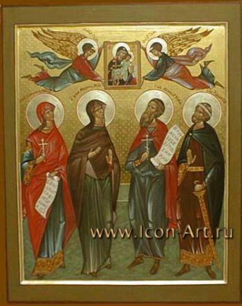 Семейная икона со святыми покровителями семьи