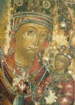 Фрагмент иконы Пресвятой Богородицы «Ченстоховская»
