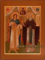 Святой Сергий Радонежский и святой Архангел Гавриил