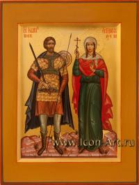 Святой Иоанн воин и святая мученица Валентина