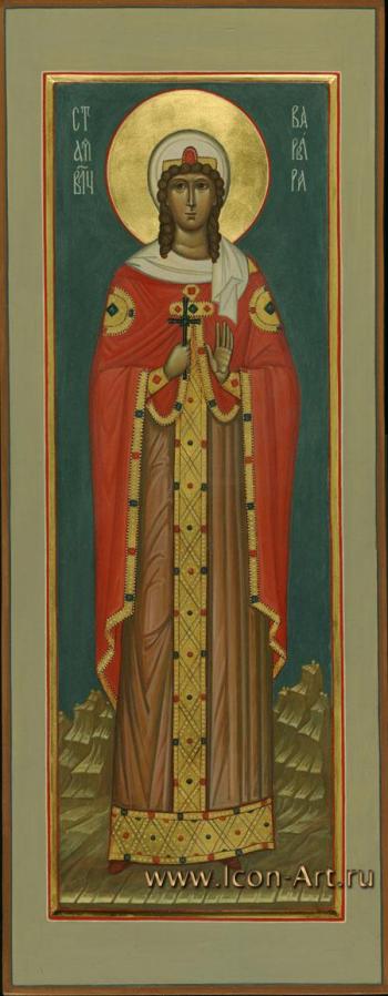 Мерная икона. Святая Варвара великомученица Илиопольская