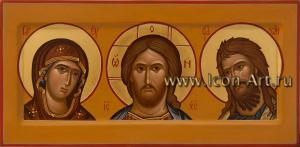 Домашний иконостас (Триптих) Спаситель, Богородица, Предтеча