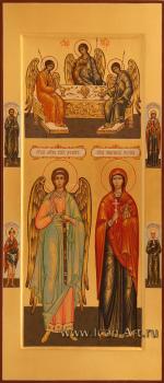Святая Анастасия Узорешительница и святой Ангел Хранитель. Святая Троица