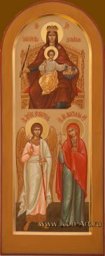 Святая Анастасия Узорешительница, святой Ангел Хранитель и икона Пресвятой Богородицы «Державная»