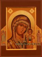 Икона Пресвятой Богородицы «Казанская» с предстоящими святыми