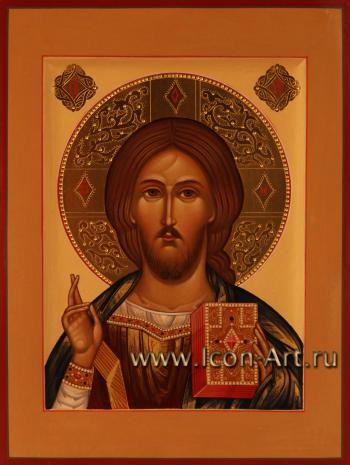 Иисус Христос Господь Вседержитель и Икона Пресвятой Богородицы «Казанская»