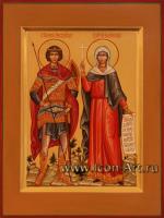 Святой великомученик Георгий Победоносец и Ирина Коринфская