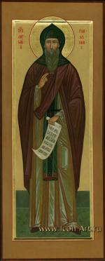 Мерная икона. Святой прп. Антоний Римлянин, Новгородский чудотворец