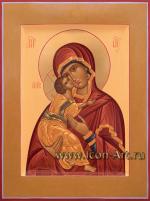 Иисус Христос Господь Вседержитель и Икона Пресвятой Богородицы «Владимирская» (венчальные иконы)