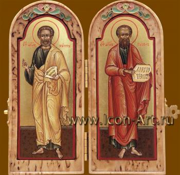 Складень: святые апостолы Петр и Павел