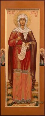 Святая мученица Наталия Никомидийская, на полях: Ангел Хранитель и святитель Николай Чудотворец