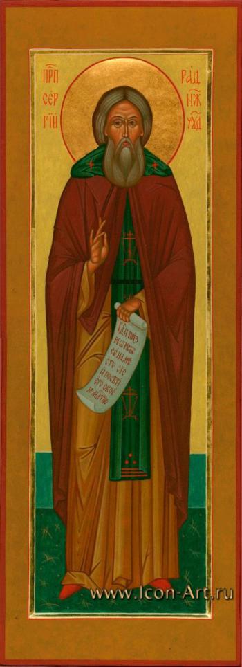 Мерная икона. Святой прп. Сергий Радонежский игумен