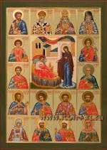 Собор святых целителей с иконой Богородицы «Целительница»