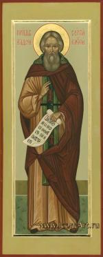 Мерная икона. Святой прп. Сергий Радонежский игумен