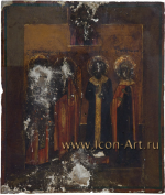 Семейная икона: свт. Николай с избранными святыми: ст. Александр, Арх. Гавриил, свт. Григорий, мц. Татиана