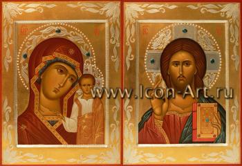 Венчальная пара с иконой Божией Матери «Казанская»