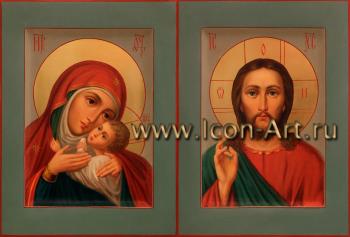 Венчальная пара с иконой Божией Матери «Корсунская»