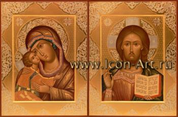 Венчальная пара с иконой Божией Матери «Игоревская»