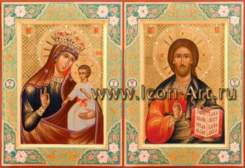 Венчальная пара с иконой Божией Матери «Писидийская»