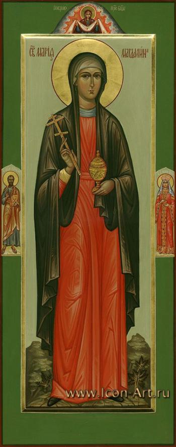 Святая Мария Магдалина. На полях иконы святой ап. Павел и святая Елена Константинопольская