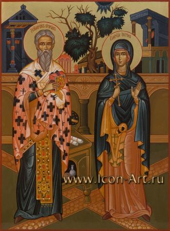 Святые священномученик Киприан и мученица Иустиния
