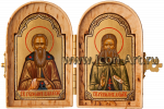 Складень: святые преподобные Герман Валаамский и Герман Аляскинский