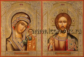 Венчальная пара с иконой Пресвятой Богородицы «Казанская»
