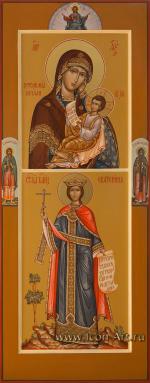 Святая великомученица Екатерина и Богородица «Утоли моя печали» 