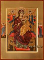 Пресвятая Богородица «Всецарица» с избранными святыми