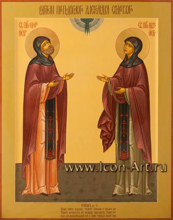 Святые преподобные Сергий и Варвара, родители прп. Александра Свирского