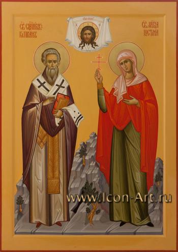 Святые священномученик Киприан и мученица Иустина