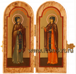 Складень: святые Петр и Феврония Муромские