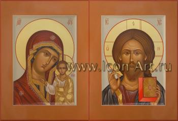 Венчальная пара с иконой Богородицы «Казанская»