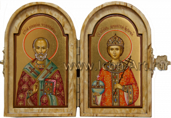 Складень: Святитель Николай и царевичь Димитрий