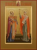 Семейная икона: святитель Николай и мученица Наталья