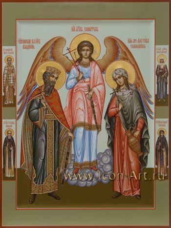 Семейная икона: ссвятой благоверный князь Владимир и ученица Фотиния Самаряныня