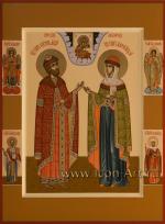 Святые благоверные князья Петр и Феврония с избранными святыми
